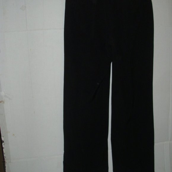 Larry Levine sophisticated overcoat matching pants sz 4 Black - Picture 9 of 12